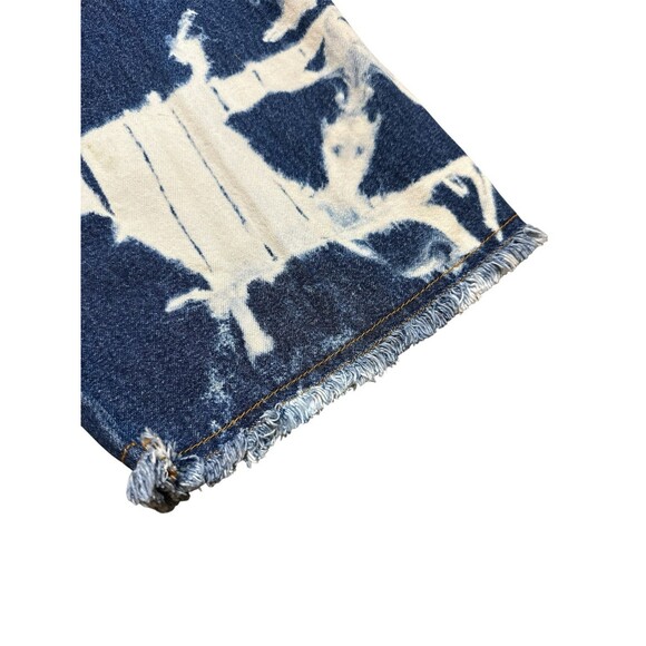 Kyoto Kasuals EST. 1996 Vintage Y2K Denim Bleach Wash Cropped Capri Size 9/10 - Picture 7 of 8